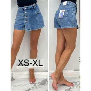 Szorty jeansowe imitujące spódnicę  XS-XL